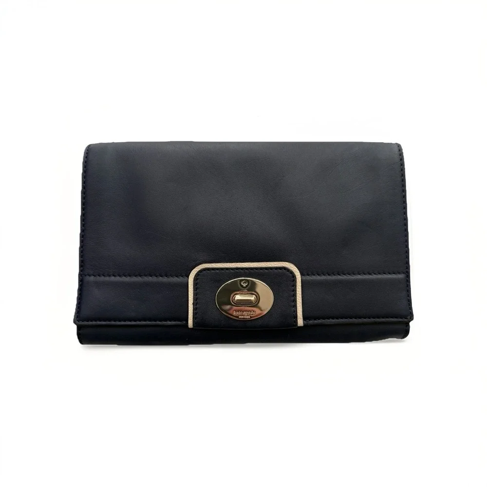 NWT Kate Spade Juliana Hampton Road Crossbody Navy Pebbled Leather Purse Bag